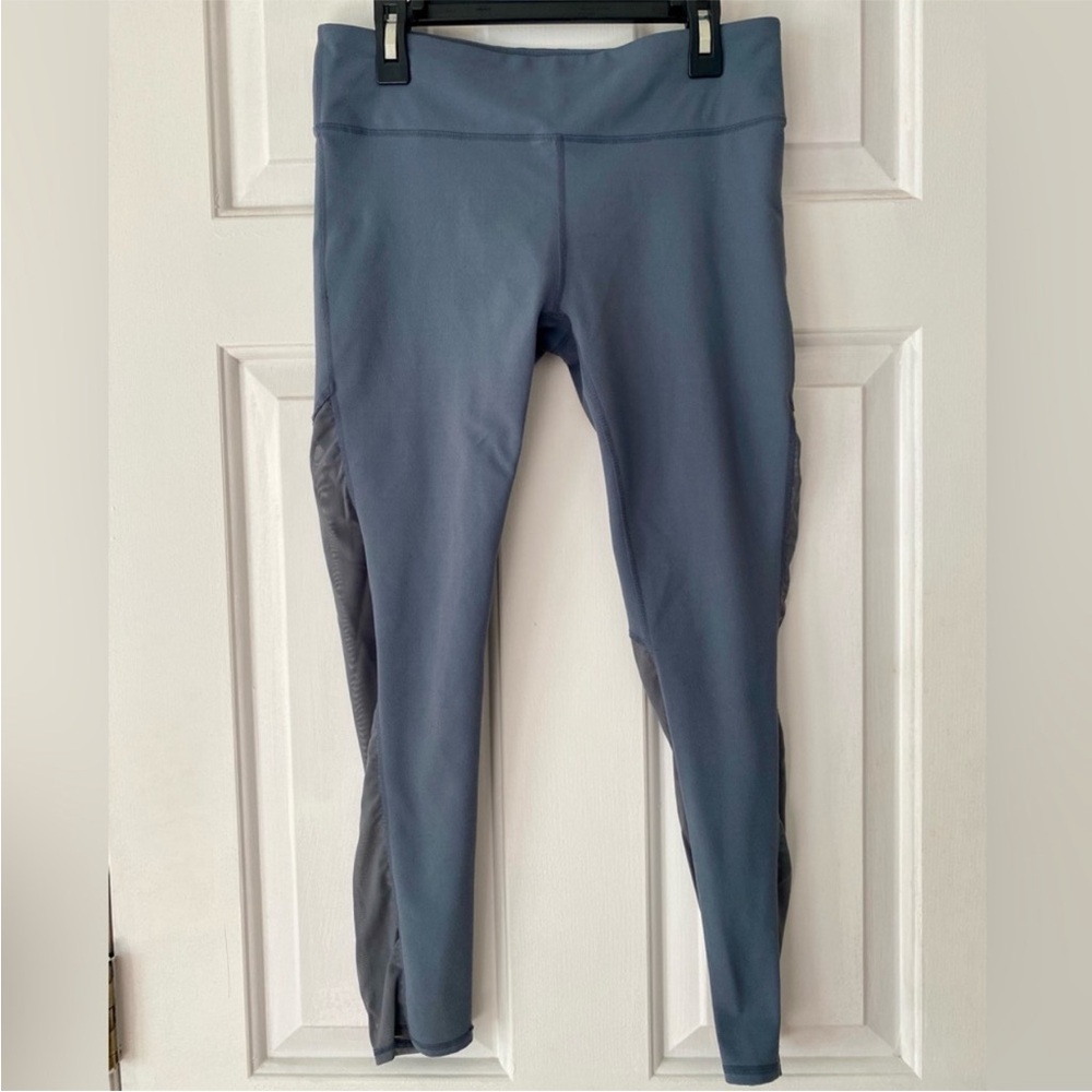 Fabletics Gray Leggings With Mesh- Size Small